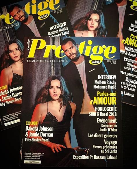 Fifty Shades Updates Photo Dakota Johnson And Jamie Dornan On The Cover Of Prestige Magazine