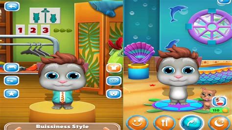 My Talking Tom Baby 🍼🍼🐥🍼 Cute Tom Cat Funny Videos Catoun Game Animals