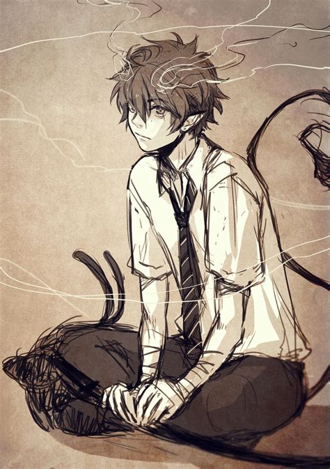 Rin Sketch By Curazi On Deviantart Blue Exorcist Anime Blue Exorcist