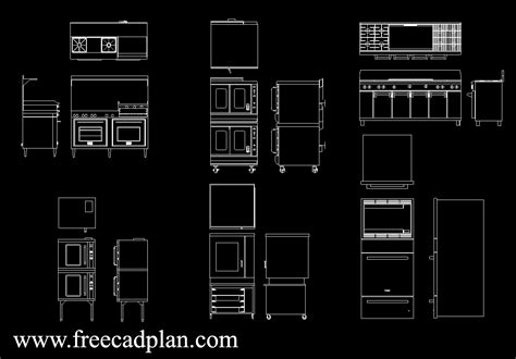 Commercial Oven Dwg Cad Block In Autocad Download Free Cad Plan