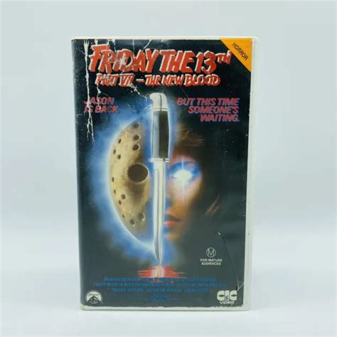 Friday The 13th Part 7 The New Blood Vhs Cic Original Release Big Box £