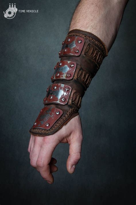 Mad Max Bracer Post Apocalyptic Forearm Guard Leather Etsy Larp