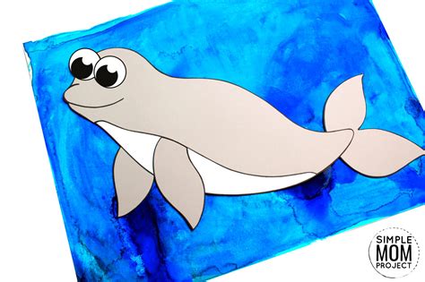 Easy Diy Beluga Whale Craft With Free Template