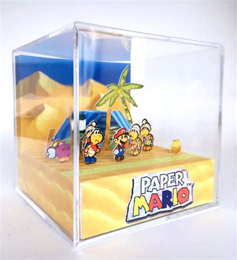 Paper Mario N64 3d Diorama Cube Kolorados Camp Etsy