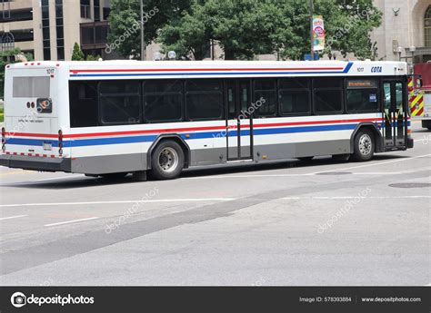 Columbus Ohio June 2022 Cota Central Ohio Transit Authority Bus Stock