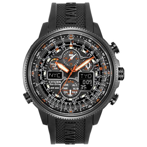 Citizen Men S Eco Drive Navihawk A T Analog Digital Atomic Watch