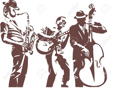 Jazz Musicians Royalty Free Cliparts Vectors And Stock Illustration