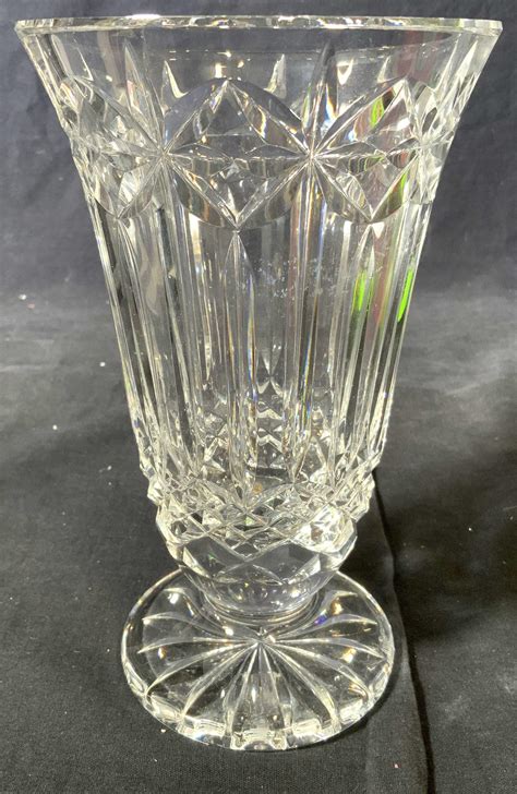 Sold Price Waterford Footed Cut Crystal Vase March 3 0121 10 00 Am Edt