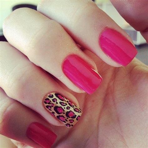 Leopardo Fiusha Leopard Nails Elegant Nail Art Pink Nails