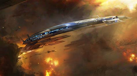 Wallpaper Video Games Mass Effect Fantasy Art Vehicle Aircraft Spaceship Normandy Sr 2