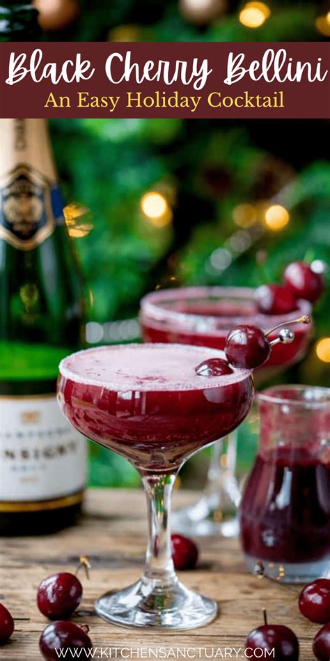 this black cherry bellini is an easy holiday cocktail that you won t mind making for you or any