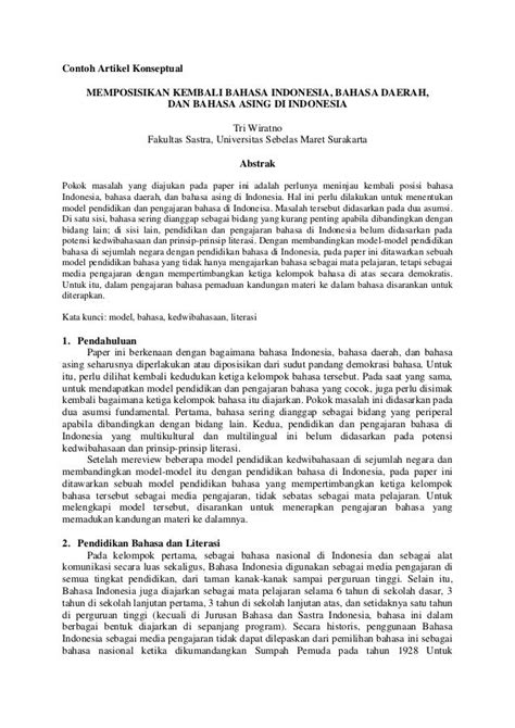 Penggunaan Bahasa Indonesia Yang Tepat Dalam Menulis Artikel Xwijaya