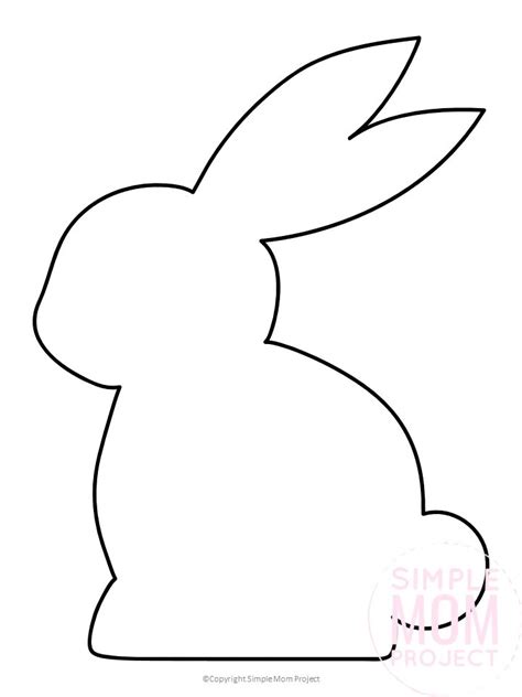 free printable bunny rabbit templates easter bunny template easter printables free easter