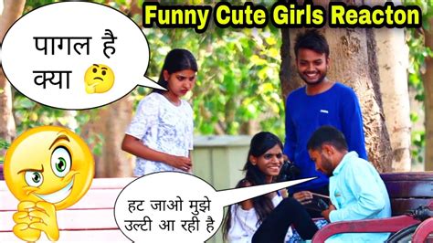 Vomiting Prank On Cute Girls 😅 Funny Girls Reaction 🤣 Prank In India