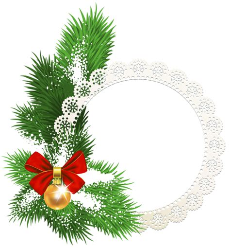 Round Christmas Frame Png Png Play