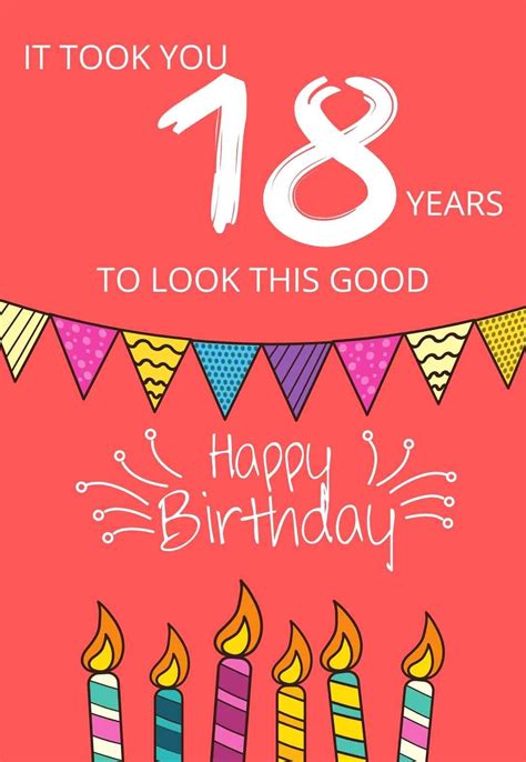 The Best 18th Birthday Cards Free Printbirthdaycards The Best 18th