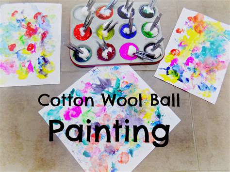 Cotton Wool Ball Painting Alice And Amelia Wool Balls Preschool