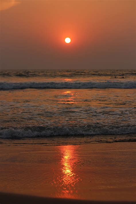 Hd Wallpaper Sunset Water Evening Dusk Dawn Ocean Sea Beach