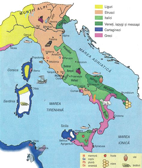 Harta Roma Harta Roma Antica Antichitate Peninsula Popoare Istorie