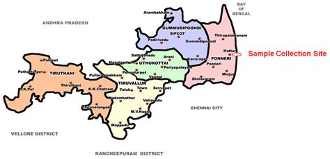 Map Of Thiruvallur District Showing Sample Collection Site Of Kattur Download Scientific