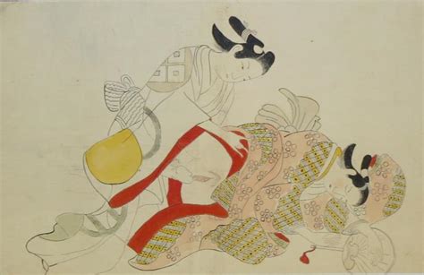 Shunga Estampe érotique Estampe Japonaise Ukiyo E