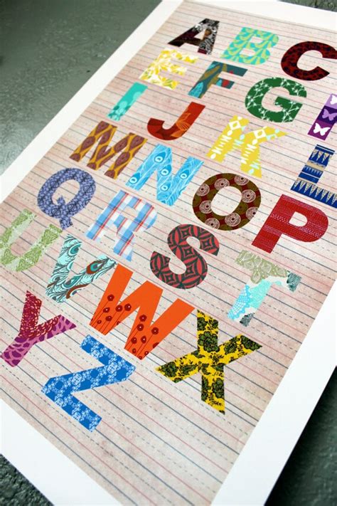 Items Similar To Alphabet Wall Poster On Etsy