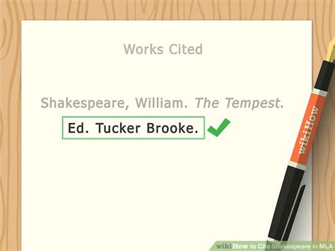 Always include a citation and use quotation marks to signal that you are using someone else's words when you quote. 3 Ways to Cite Shakespeare in MLA - wikiHow