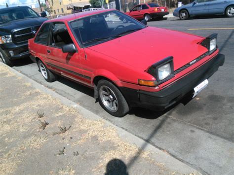 1985 toyota corolla sr5price $5100100k miles 4ac engine automatic transmission runs and drive but needs a brake job solid chasis no rust on the floor original paint (poor condition)clean and. AE86 1986 Toyota Corolla SR5