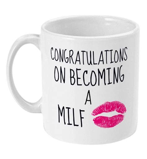 Congratulations On Becoming A Milf Christmas Birthday New Mom T Mug