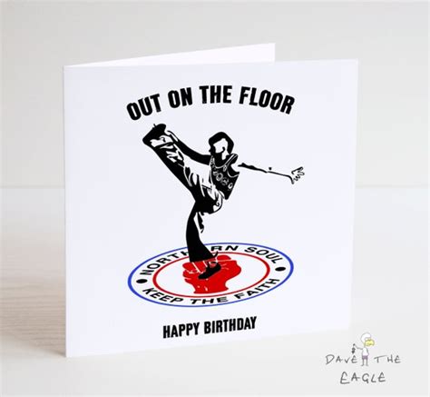 Northern Soul Birthday Card Out On The Floor Etsy