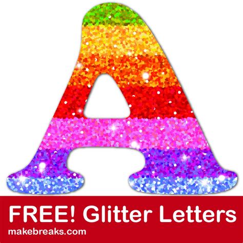 Free Printable Colored Letters