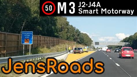 M3 Smart Motorway Junctions 2 To 4a London Youtube