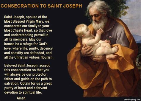 First Wednesday Devotion To St Joseph Mother Of God