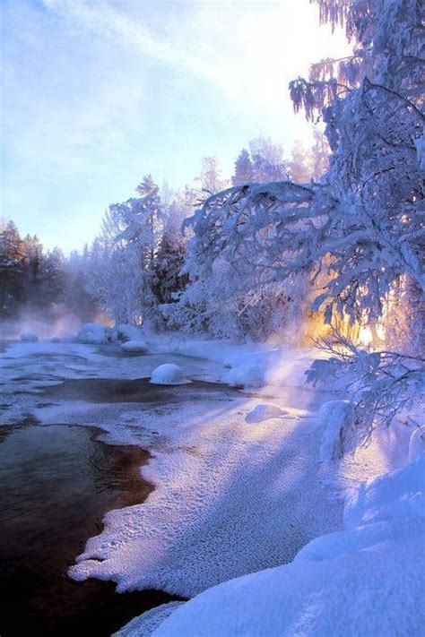 Frozen Lake Finland Winter Scenery Winter Landscape Winter Scenes