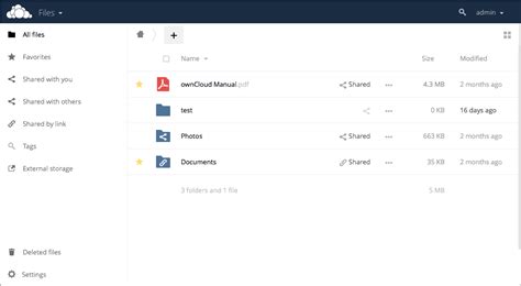 The Web Interface Documentation For Owncloud A Kiteworks Company
