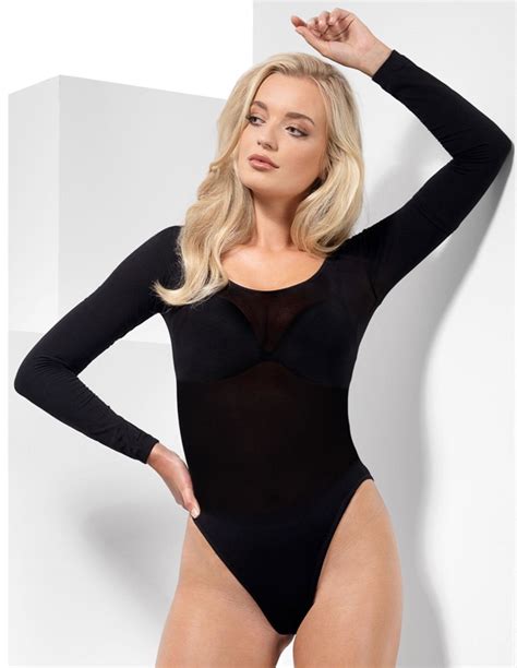 Opaque Long Sleeve Body Suit Lover S Lane