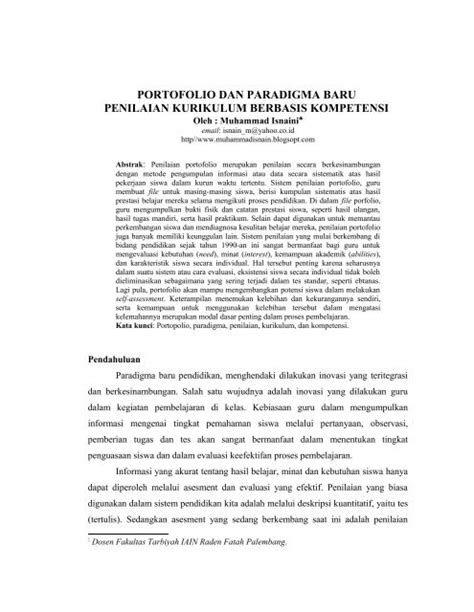 Detail Contoh Penilaian Portofolio Matematika Koleksi Nomer