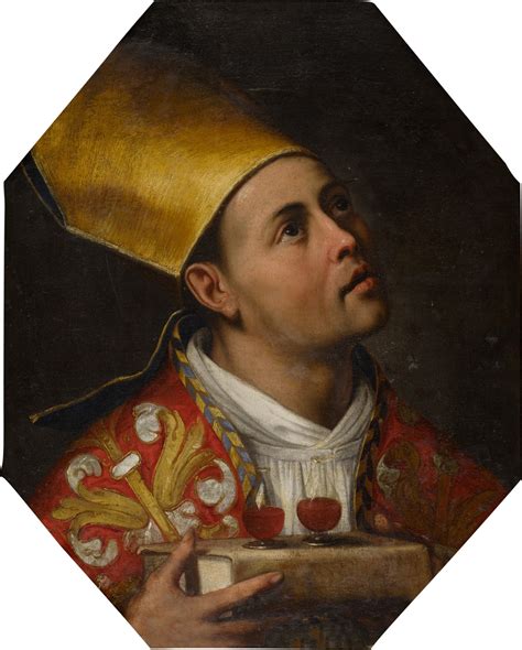 St Januarius Holding Vials Of His Blood Master Paintings And