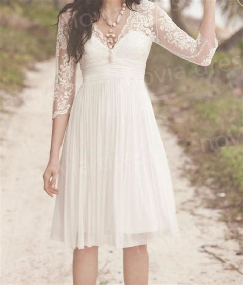 Wedding dresses near me how to dress for a wedding cheap wedding dresses online v neck wedding dress rustic a line tulle lace appliques wedding dresses short sleeve backless v neck bridal dress wk494. Short Bridal Gown,beach Wedding Dress ,lace Chiffon Prom ...