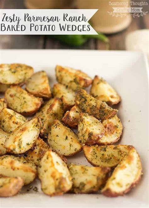 Our most trusted bake potato wedges recipes. Zesty Parmesan Ranch Baked Potato Wedges - Scattered ...