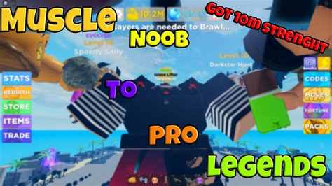 Muscle Legends Noob To Pro I Became The Strongest Youtube
