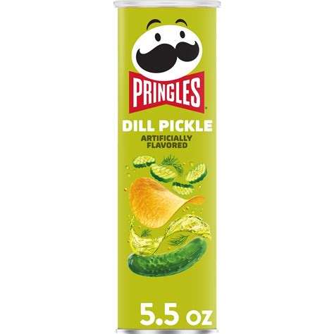 Pringles Screamin Dill Pickle Potato Crisps Shop Chips At H E B