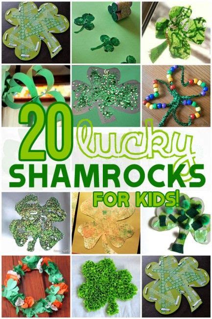 20 Lucky Shamrock Crafts For Kids To Make This St Patricks Day