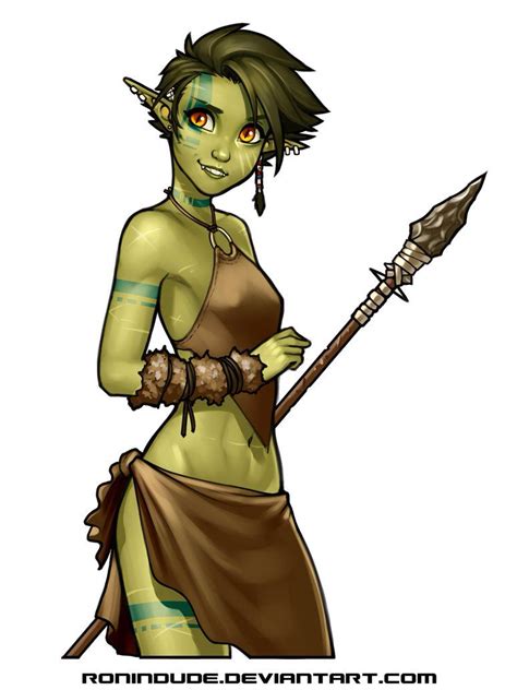 Half Orc Girl By Ray Cornwell Ii Female Orc Character Art Dungeons