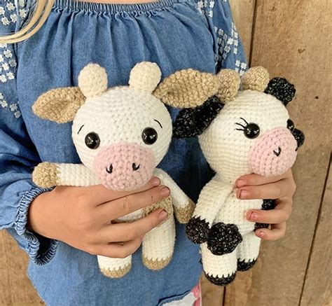 Free Mini Crochet Cow Pattern Grace And Yarn