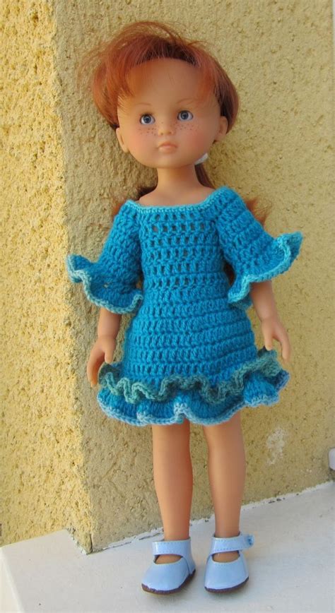 Passion Poupées Marie En Turquoise Vêtements Barbie Crochet Vêtements De Poupée En Crochet