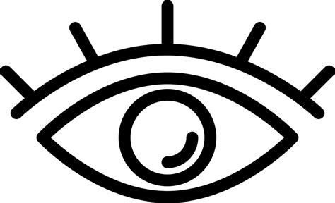 Eye With Lashes Png Clipart Stock Eye Outline Png Transparent Png