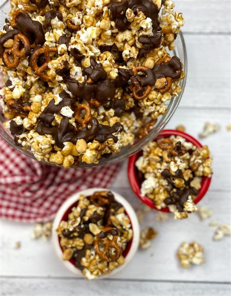 The Best Caramel Chocolate Popcorn Recipe Back To My Southern Roots