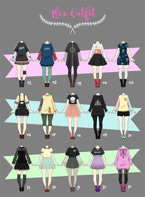 Closed Casual Outfit Adopts 02 By Rosariy Fashion Drawing Art