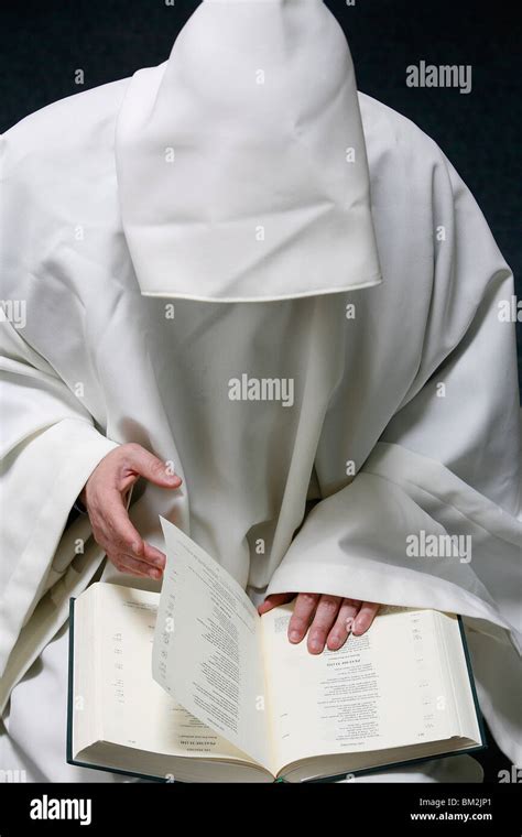 Monk Reading The Bible Evian Haute Savoie France Stock Photo Alamy